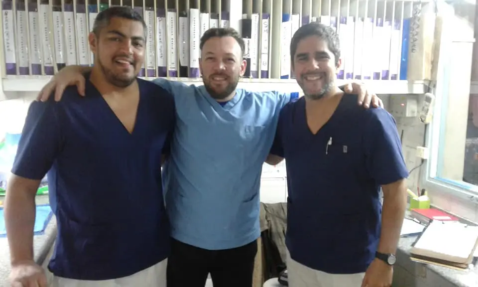 Matías Banegas en su última guardia en el hospital antes de cambiar de rumbo profesional